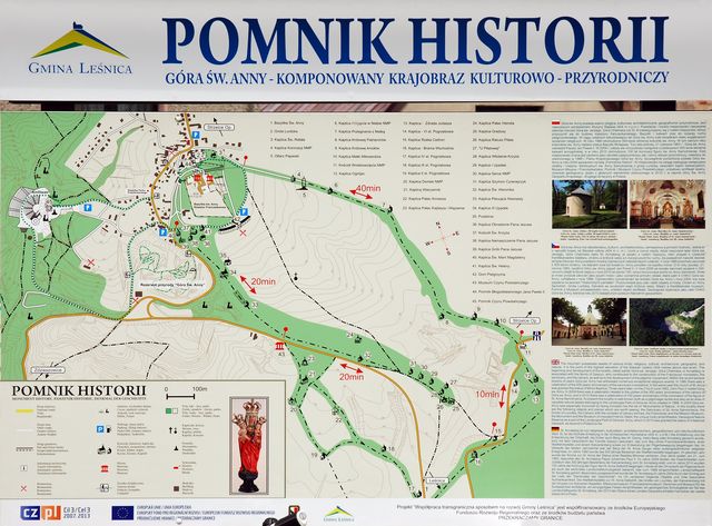 mapa - pomnik historii Gora Sw. Anny