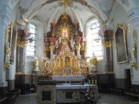 Ołtarz w kościele gora sw. anny - bazylika