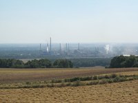 Widok z Góry Św. Anny na Zdzieszowice widok z gory sw. anny